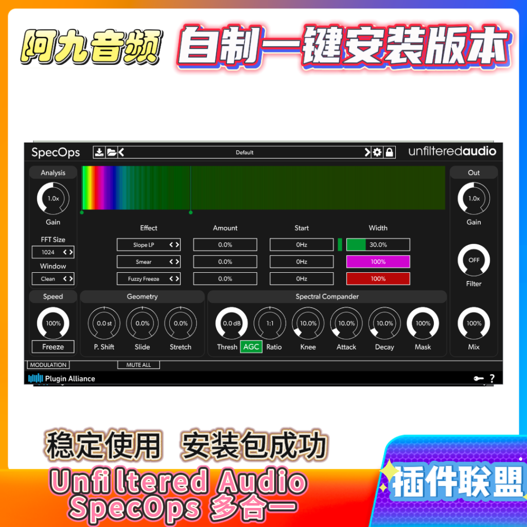 插件联盟UnfilteredAudio SpecOps多合一-阿九音频