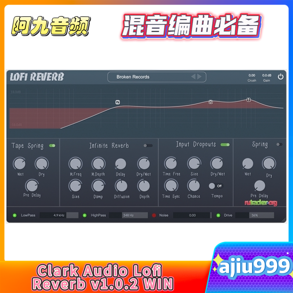 Clark Audio Lofi Reverb v1.0.2 WIN-阿九音频