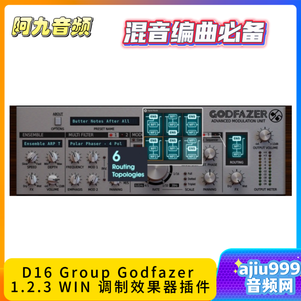 D16 Group Godfazer WIN 1.2.3 调制效果器插件-阿九音频