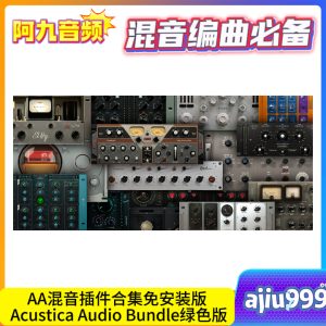 AA混音插件合集免安装版 Acustica Audio Bundle 2024 WIN免装C盘绿色版-阿九音频