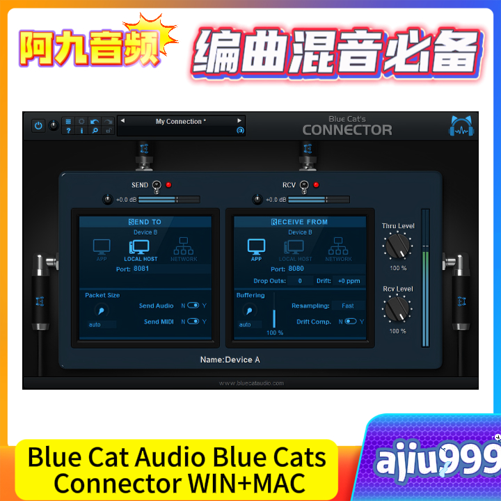 Blue Cat Audio Blue Cats Connector V1.12 WIN+MAC-阿九音频