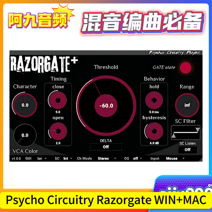 Psycho Circuitry Razorgate V1.0.1 WIN+MAC-阿九音频