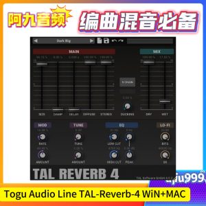 Togu Audio Line TAL-Reverb-4 V4.0.3 WiN+MAC-阿九音频