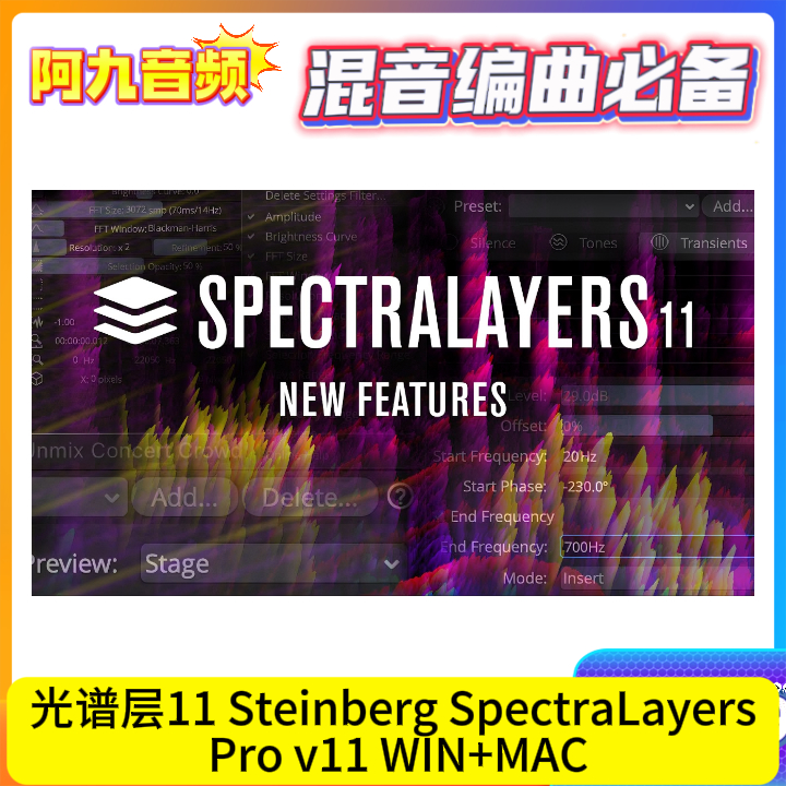 光谱层11 Steinberg SpectraLayers Pro v11 WIN&MAC（附安装教程）-阿九音频