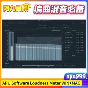响度分析器 APU Software APU Loudness Meter V1.9.11 WIN+MAC-阿九音频