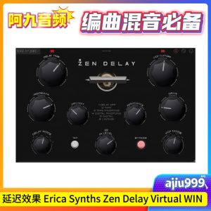 延迟效果器 Erica Synths Zen Delay Virtual V1.0.0 WIN-阿九音频