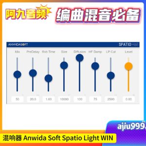 混响器 Anwida Soft Spatio Light v1.0.1 WIN-阿九音频