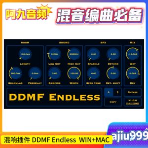 混响插件 DDMF Endless 1.0.0 WIN+MAC-阿九音频