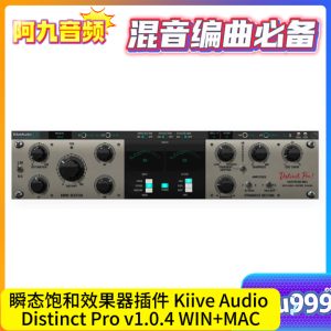 瞬态饱和效果器插件 Kiive Audio Distinct Pro v1.0.4 WIN+MAC-阿九音频