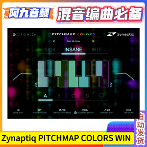 音调转换色染插件-Zynaptiq PITCHMAP COLORS v1.0.0 Win-阿九音频