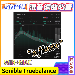 声像宽度与光谱的计量插件 Sonible Truebalance v1.0.0 WIN+MAC-阿九音频