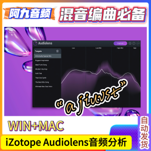 音频分析插件 iZotope Audiolens v1.1.0 WIN+MAC-阿九音频