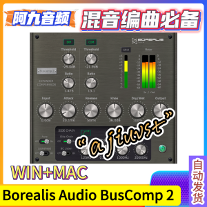 压缩效果器 Borealis Audio BusComp 2 WiN+MAC-阿九音频